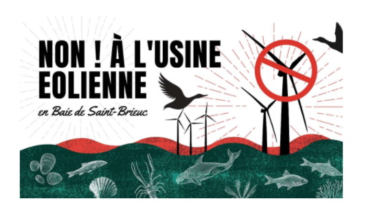 Non à l'usine des éoliennes en baie de Saint-Brieuc